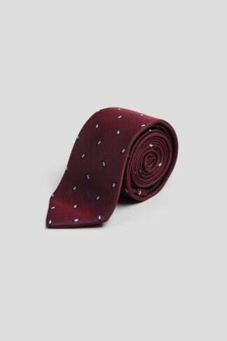 Bordo kravata sa belom tačkom 3318