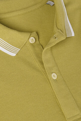 Zelena polo majica sa prugastom kragnom (137A)